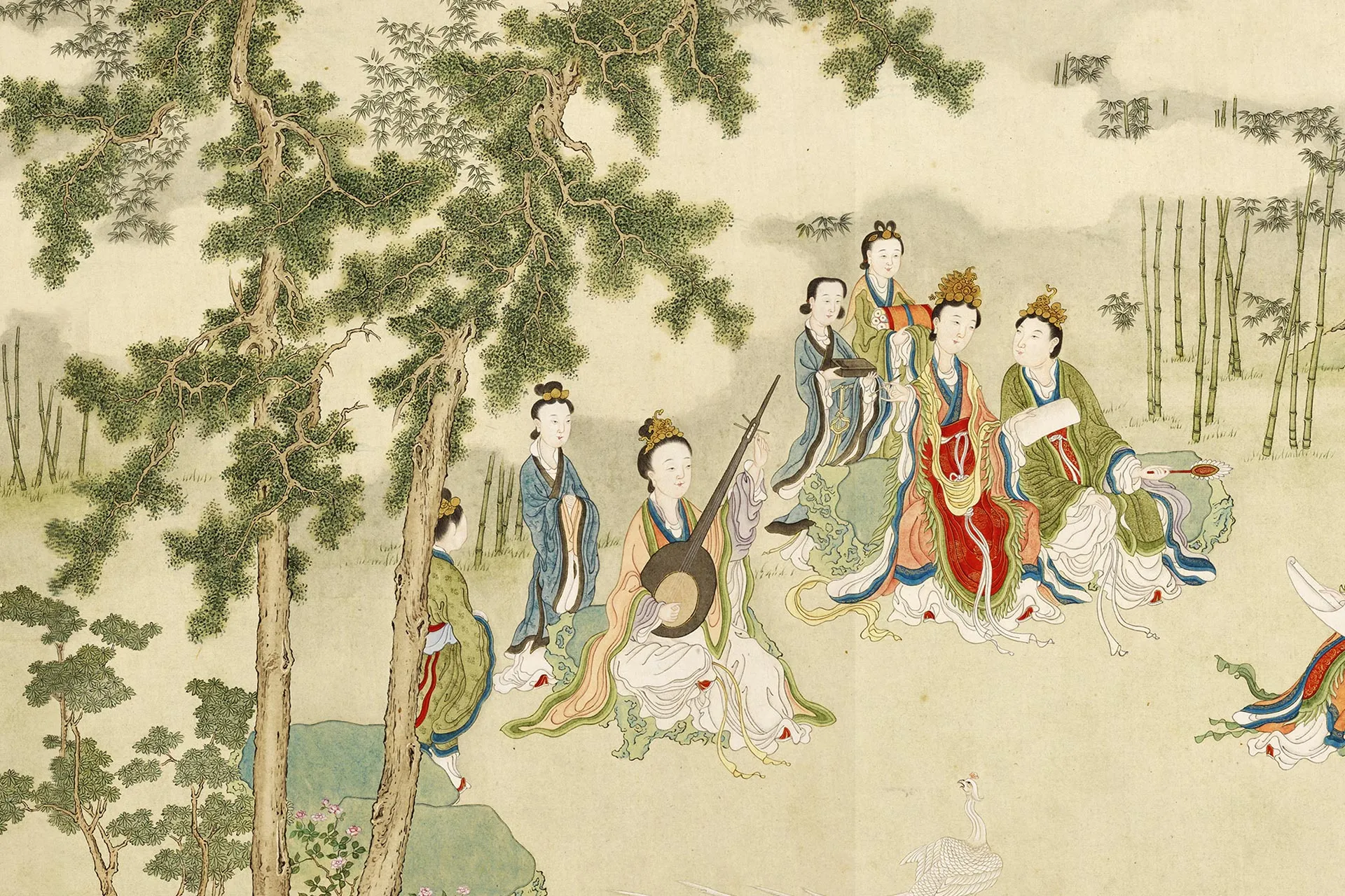 顾铨《摹阮郜女仙图》局部 (3)