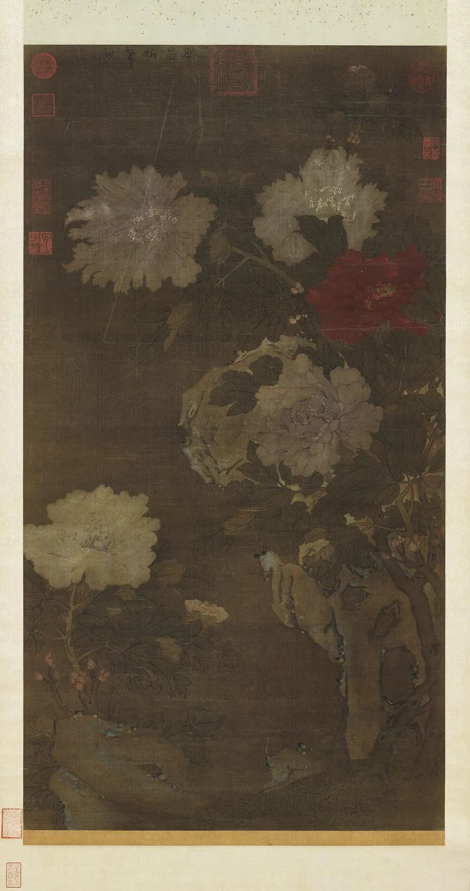 传滕昌祐《牡丹图》轴