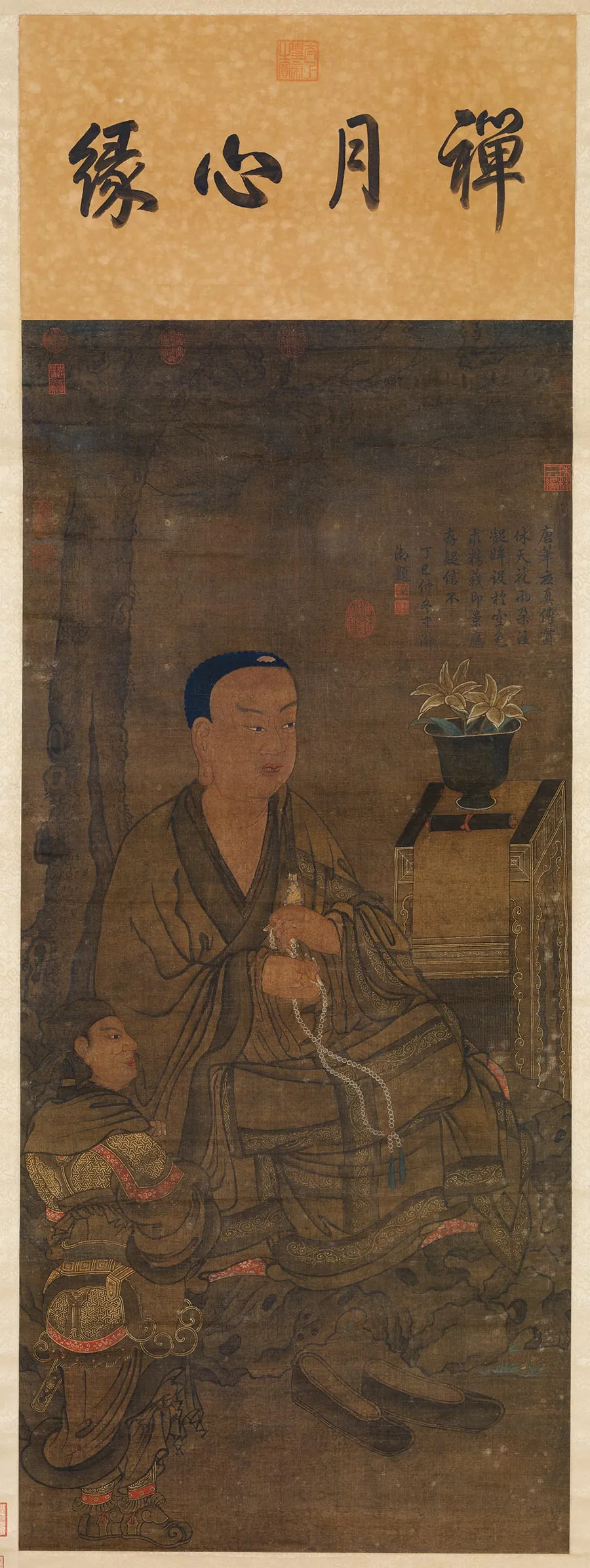 传五代前蜀贯休画罗汉轴