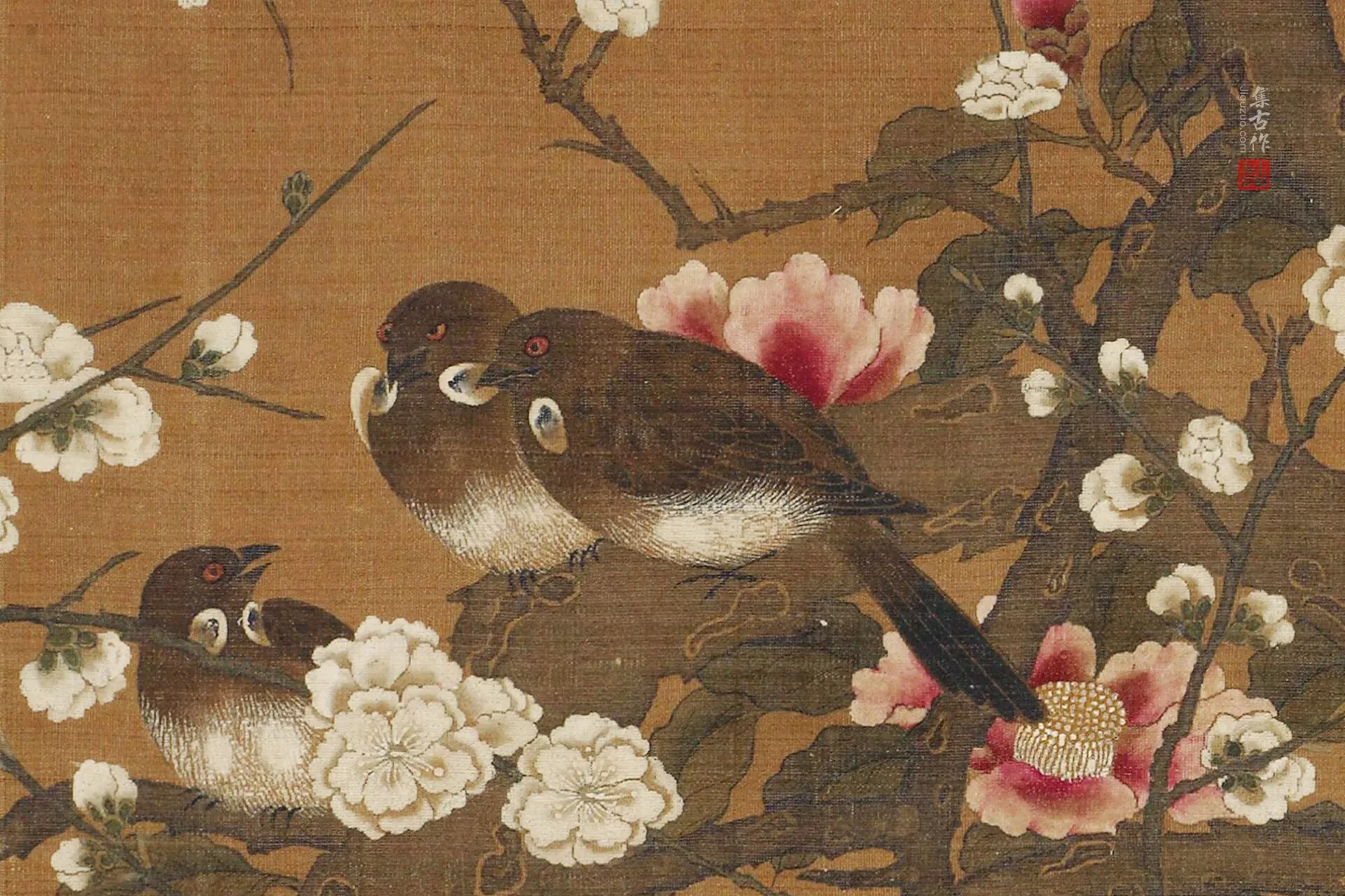 传五代徐熙《花鸟图卷》高清局部 (4)