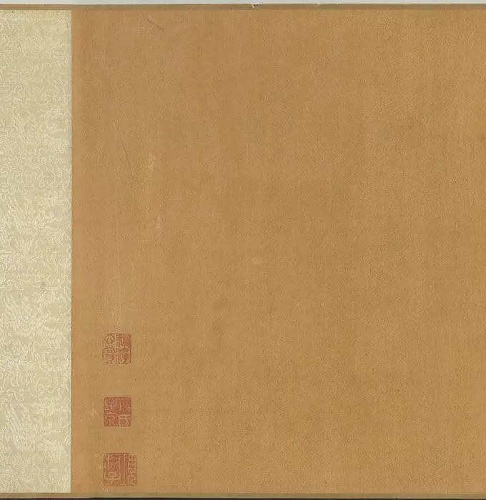 传滕昌祐花卉画《蝶戏长春图》卷_11