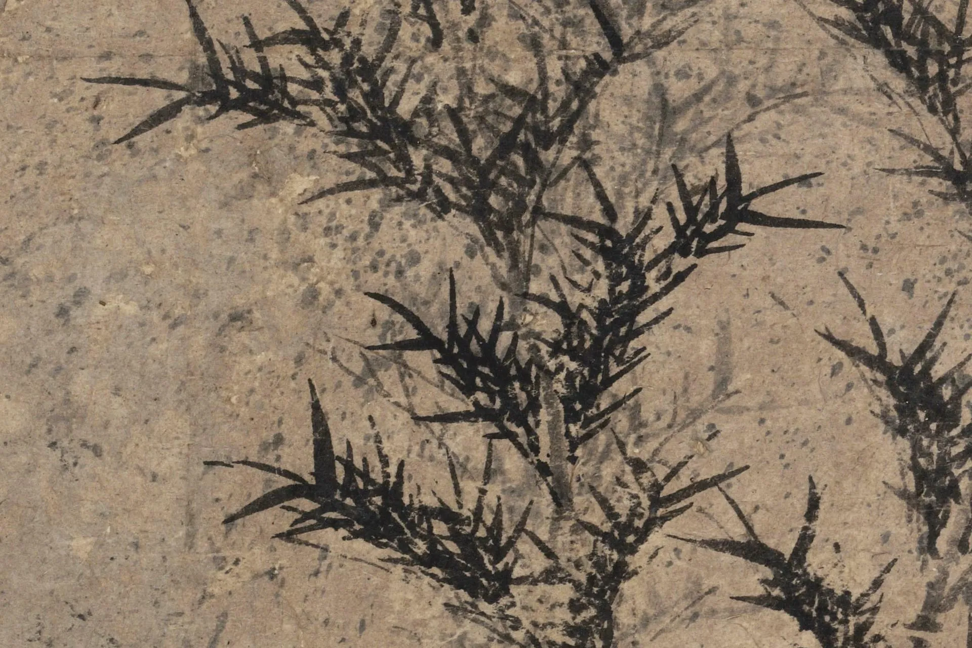 传荣阳《竹图》高清局部 (2)