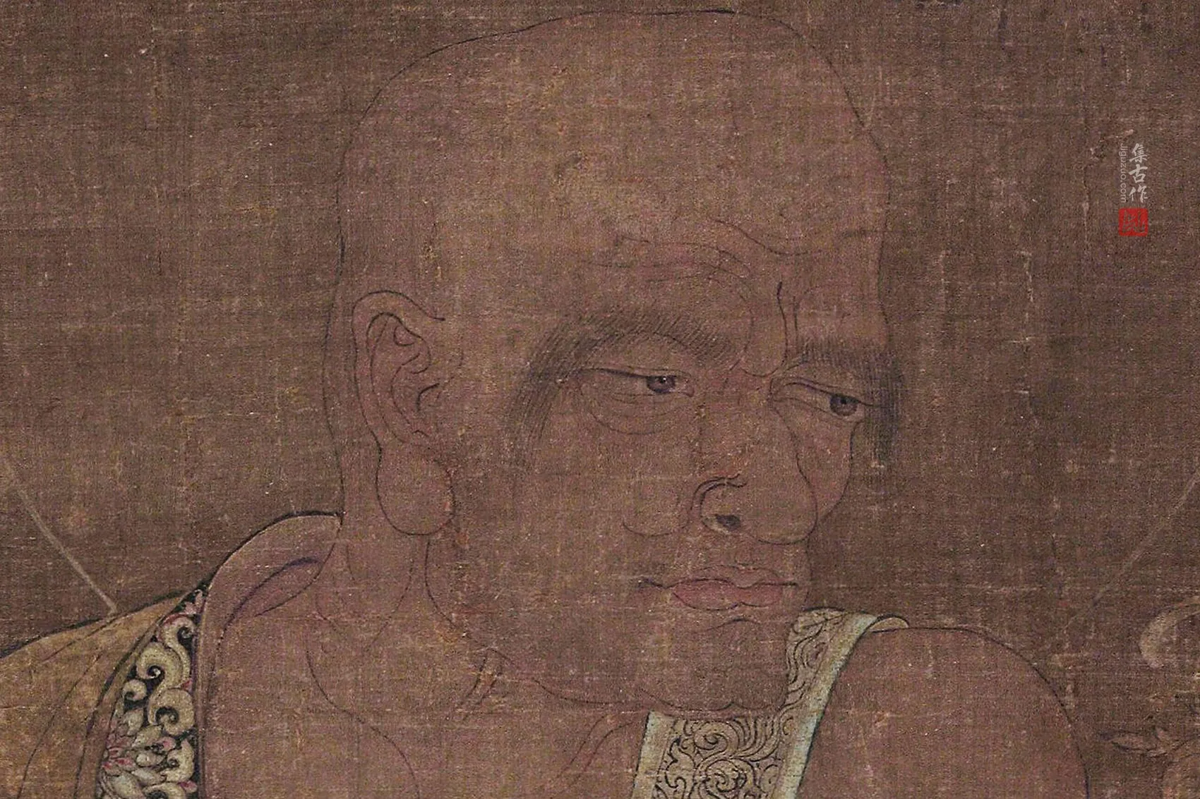 传吴道子《罗汉图》局部 (1)