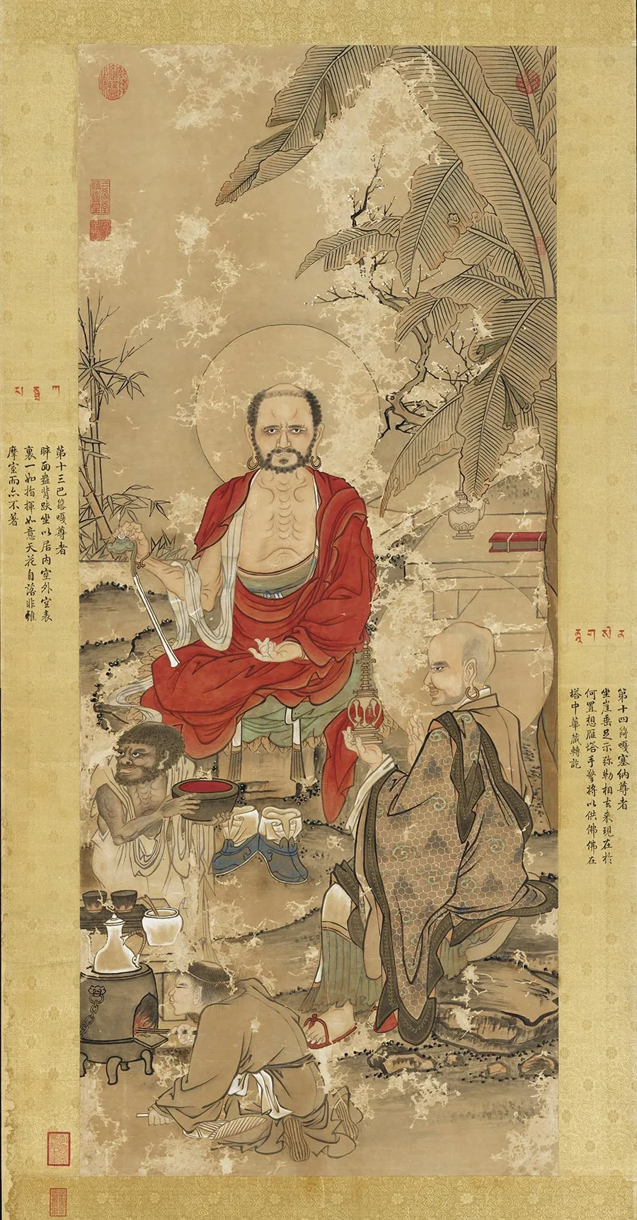 徐扬《仿贯休画尊者图》轴