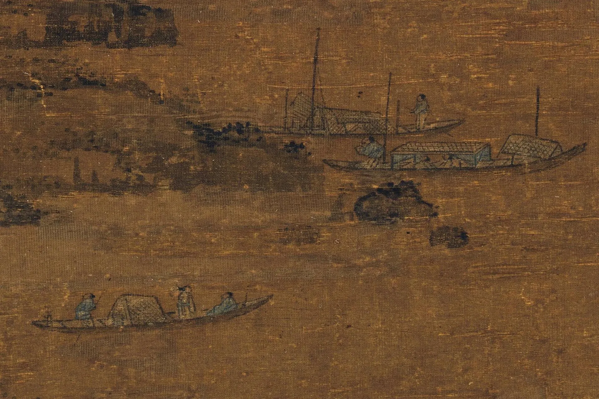 传李昭道《洛阳楼图》高清局部 (3)