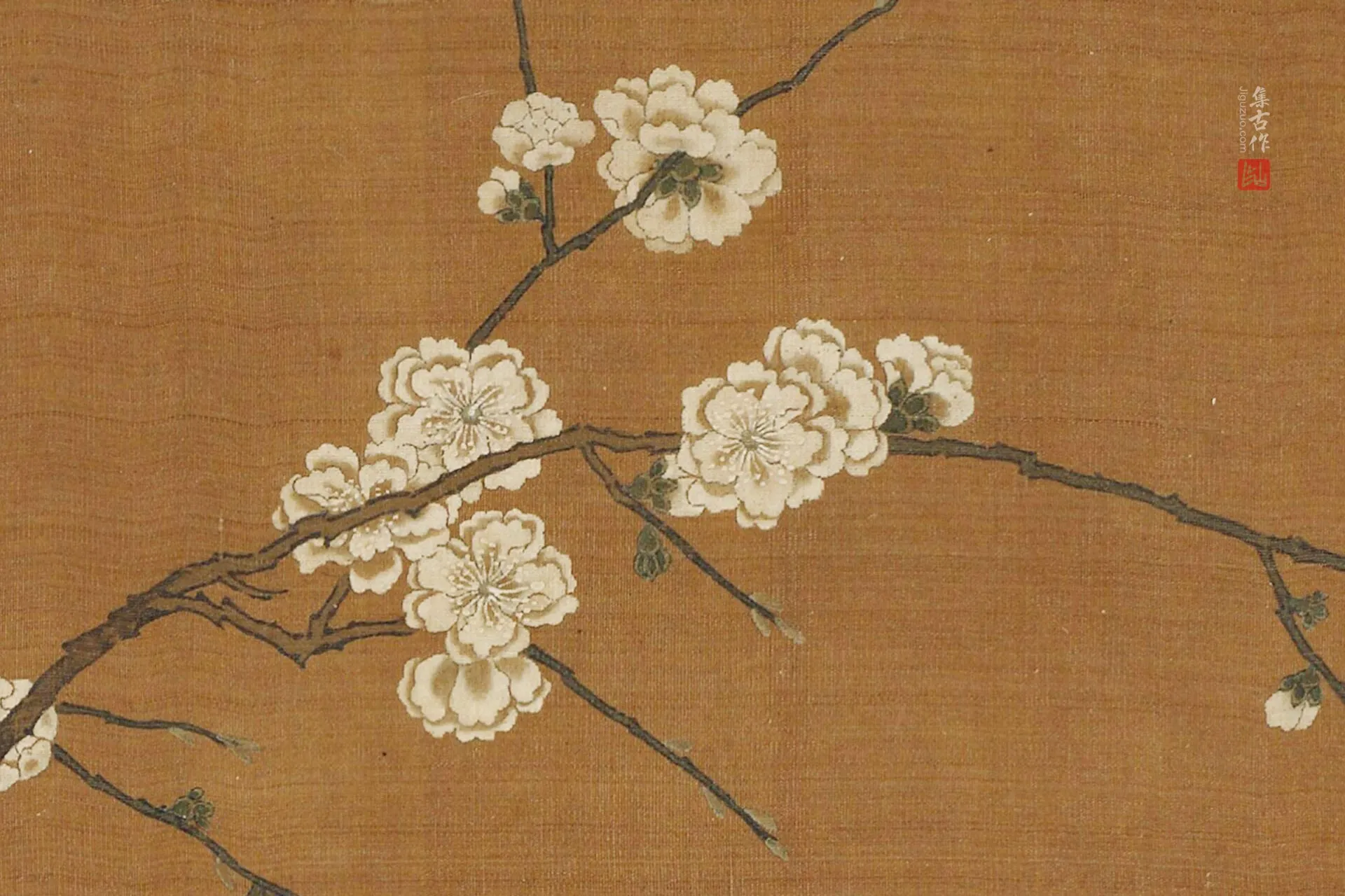 传五代徐熙《花鸟图卷》高清局部 (1)