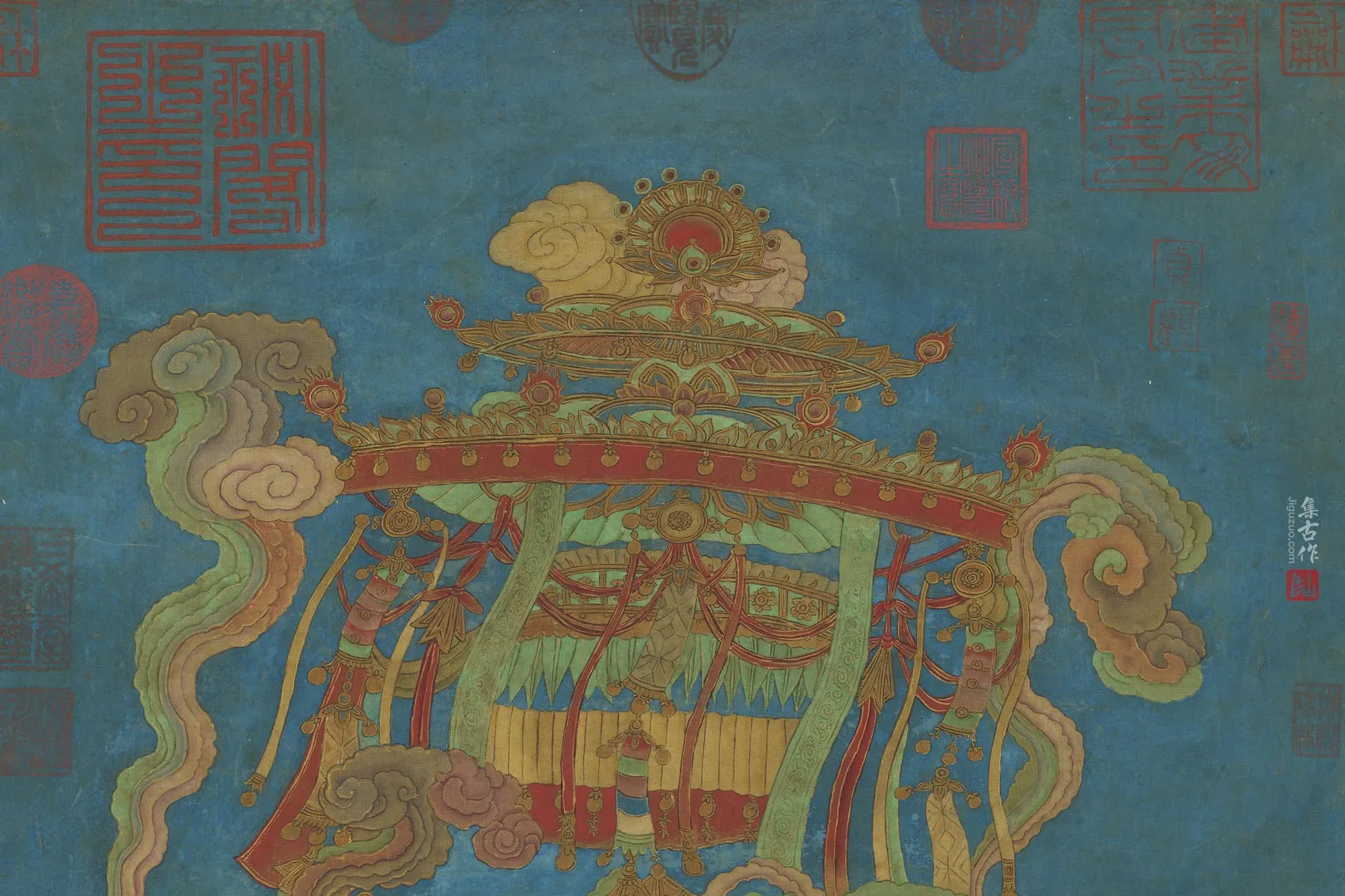 传尉迟乙僧《护国天王像》局部 (1)