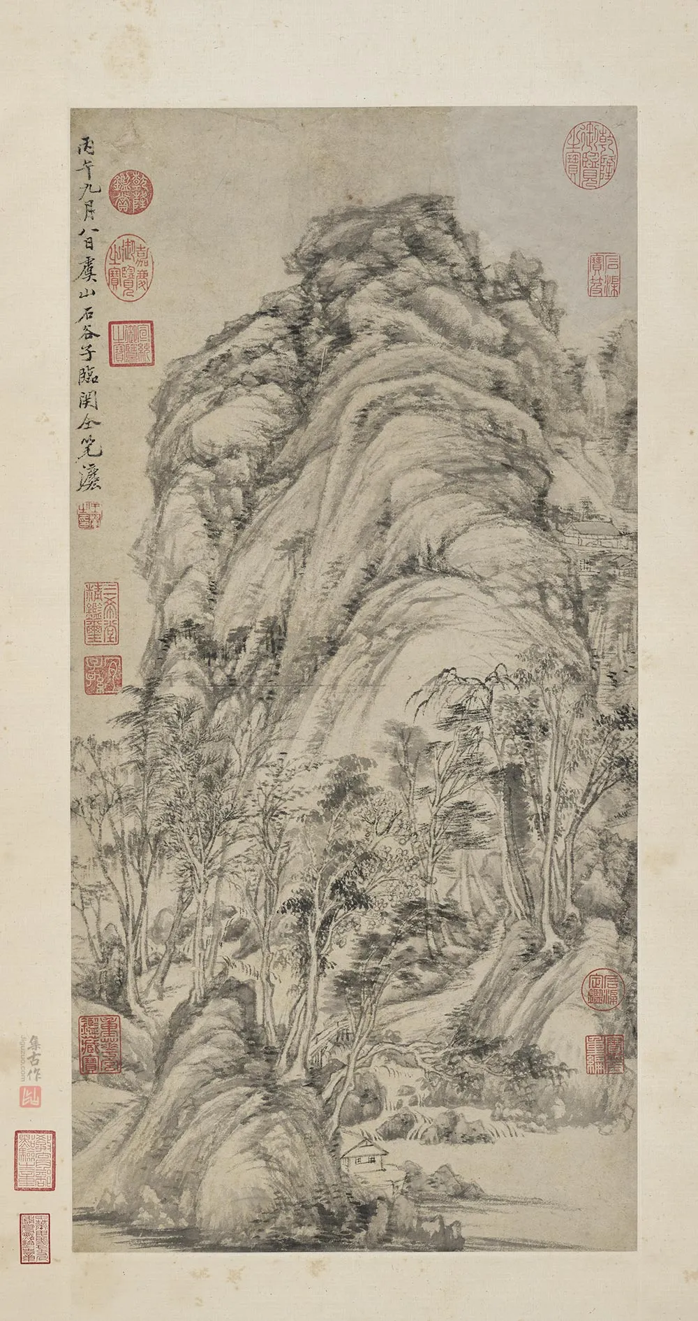 清王翚山水《临关仝山水笔意》轴
