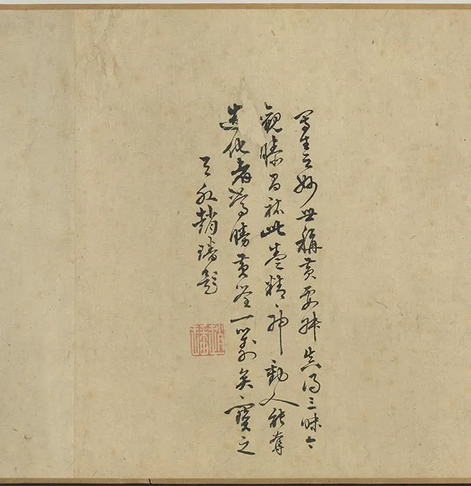 传滕昌祐花卉画《蝶戏长春图》卷_02