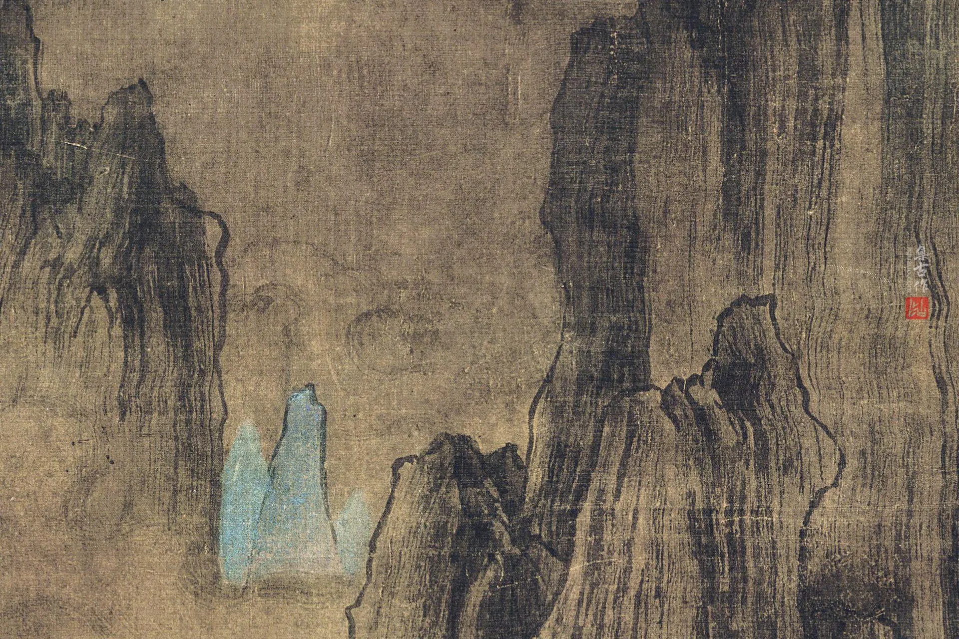 辽佚名《深山会棋图》又名《山弈候约图》局部 (4)