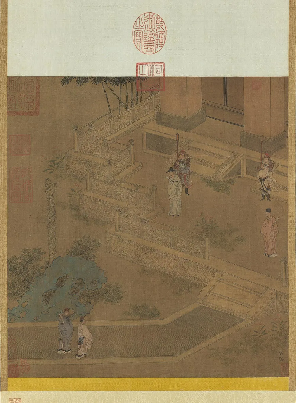 传郭忠恕《金门应诏图》轴