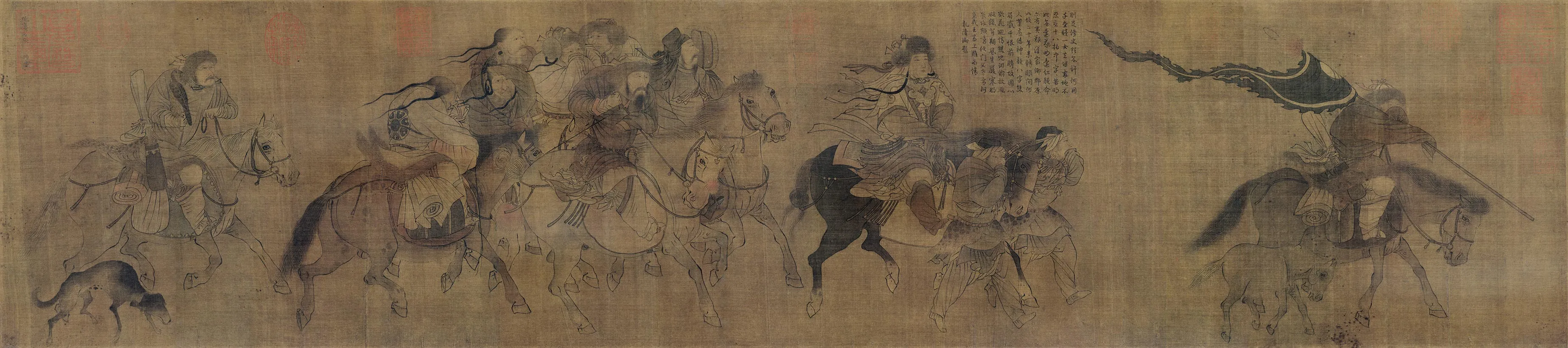 金代张瑀鞍马画《文姬归汉图》卷