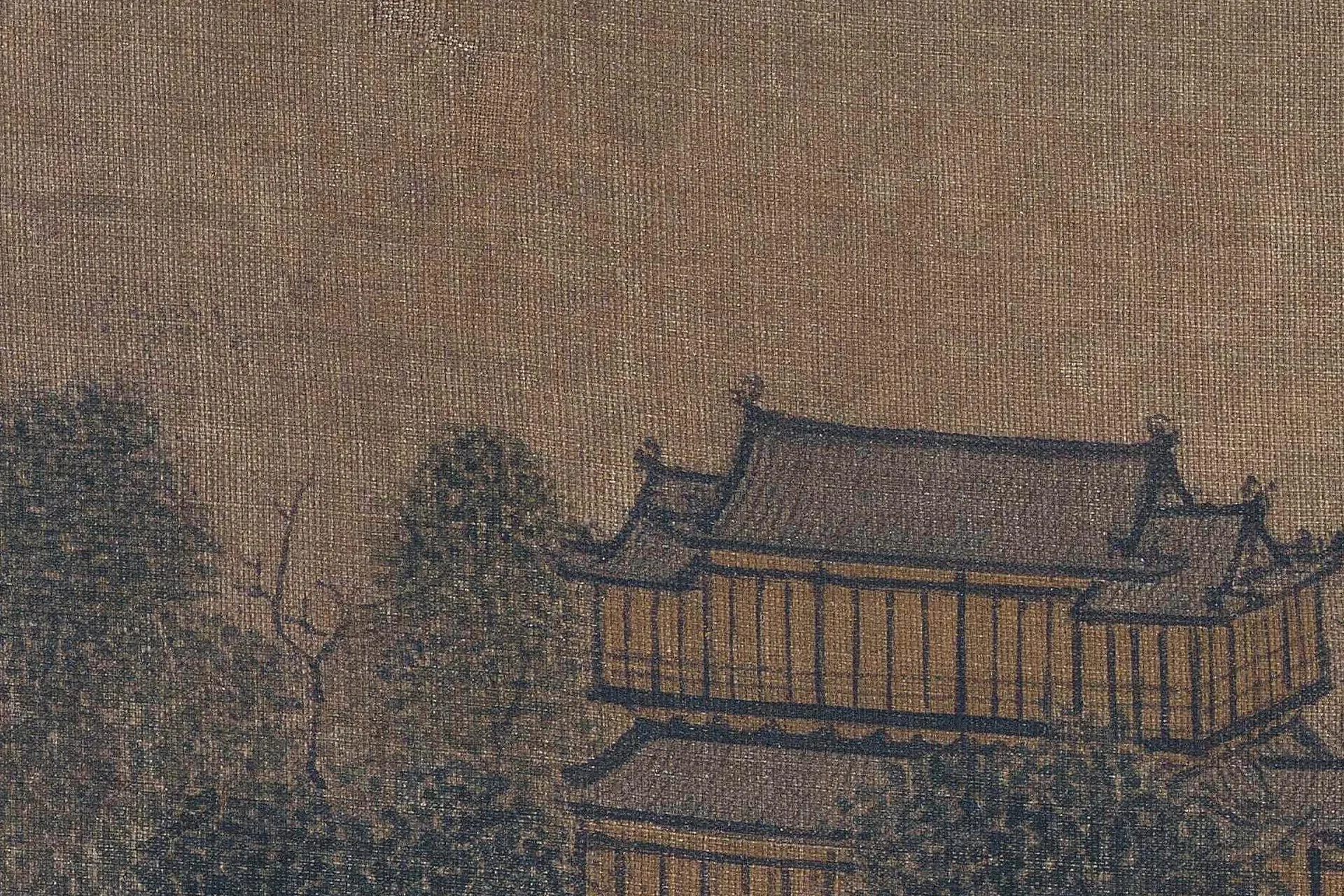 陈清波《湖山春晓图》超高清大图局部 (3)