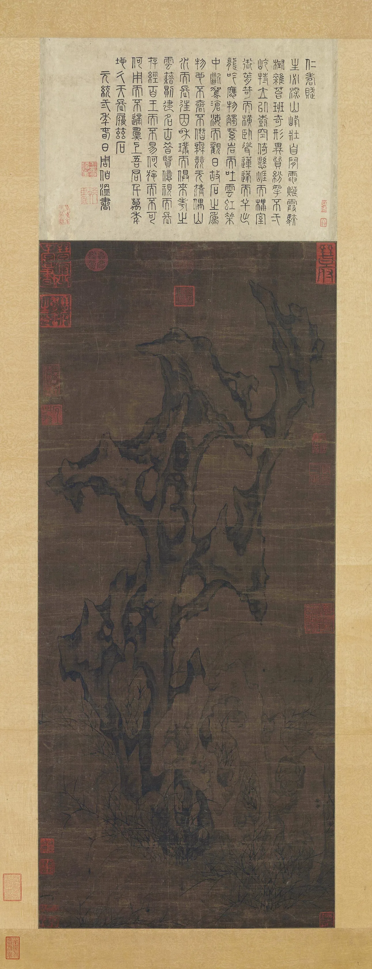 蔡肇《仁寿图》轴