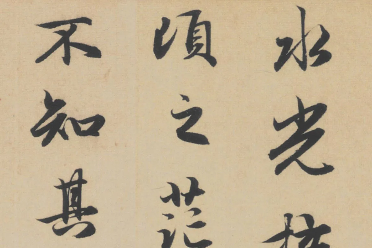 赵孟頫行书《前赤壁赋》局部细节 (2)