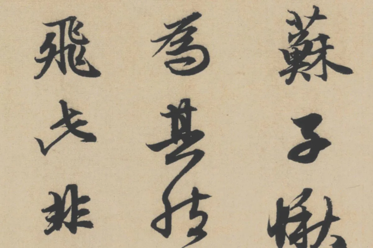 赵孟頫行书《前赤壁赋》局部细节 (4)