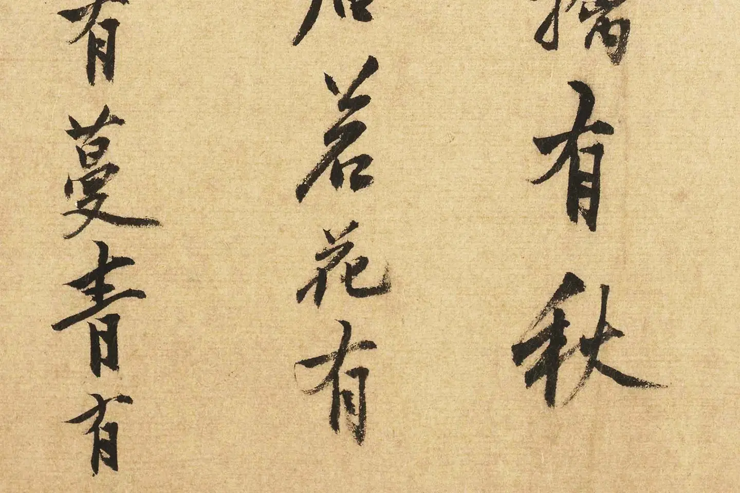 沈周行书书法《题跋法常水墨写生图》局部 (6)