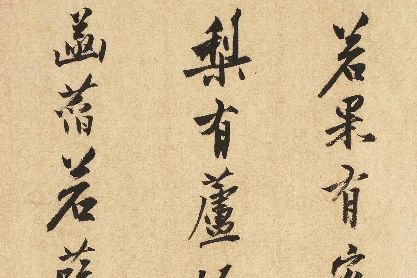 沈周行书书法《题跋法常水墨写生图》局部 (4)