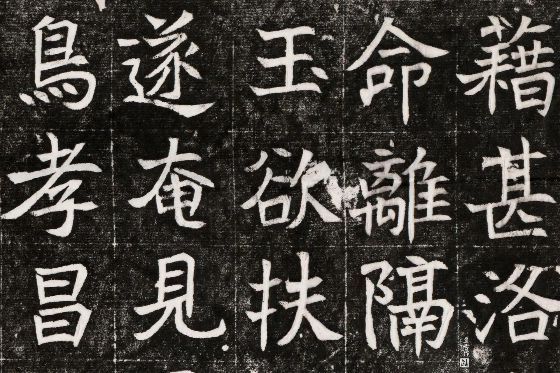 北魏《元晫墓志》墨拓高清大图局部 (2)
