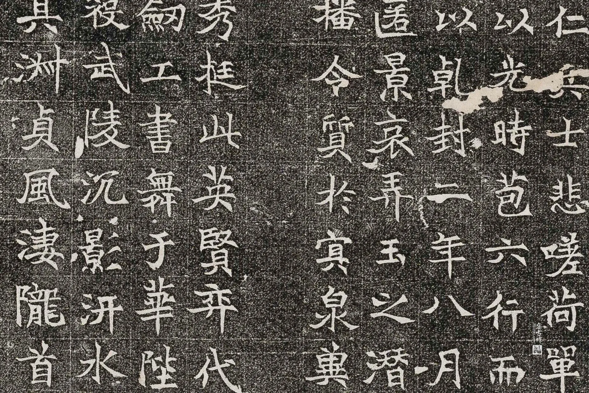 唐代《杨智积墓志》墨拓高清大图局部 (3)