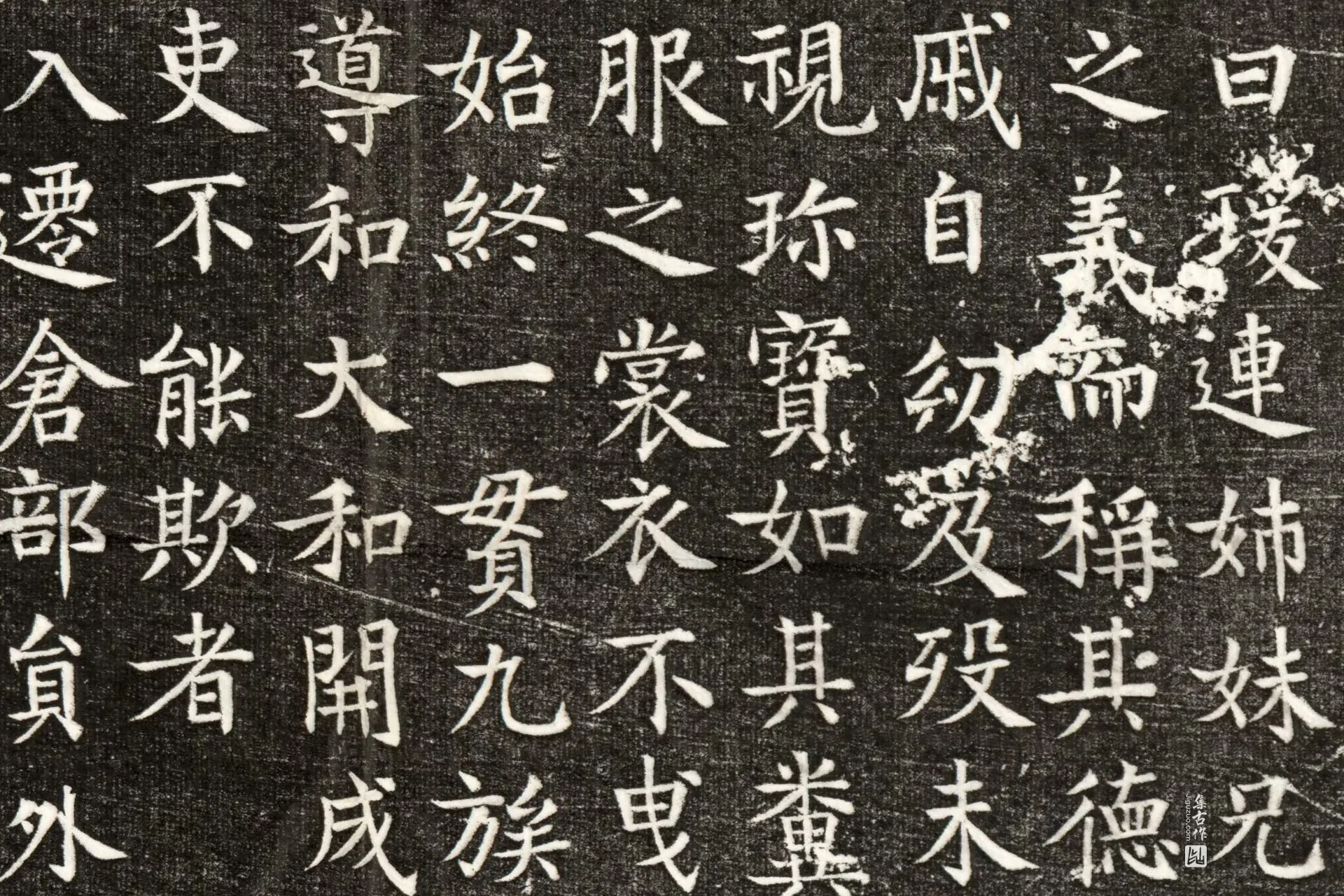 唐代《韦埙妻温瑗墓志》墨拓高清大图局部 (7)