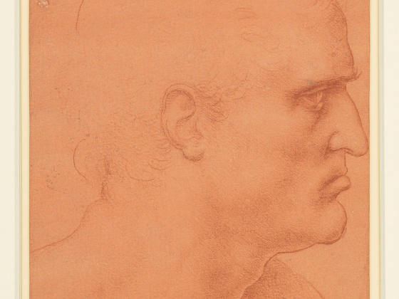 达芬奇素描《圣巴塞洛缪的头像》