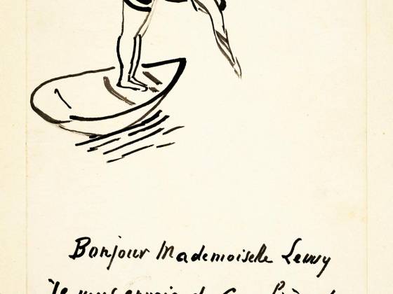 马蒂斯手稿《你好,莱维小姐》
