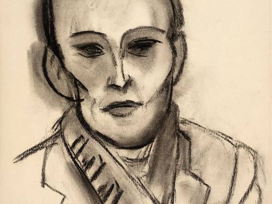 马蒂斯素描头像《F.托马辛肖像》