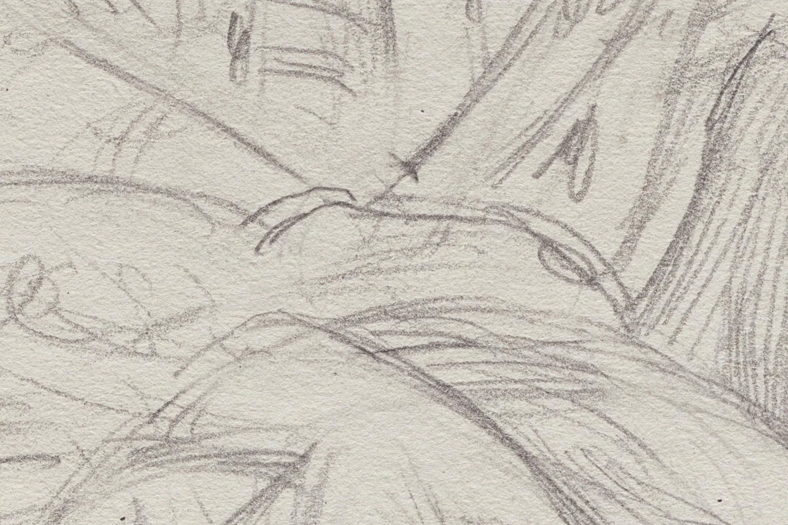 马蒂斯素描人物《穿条纹裤的坐姿宫女》局部 (3)