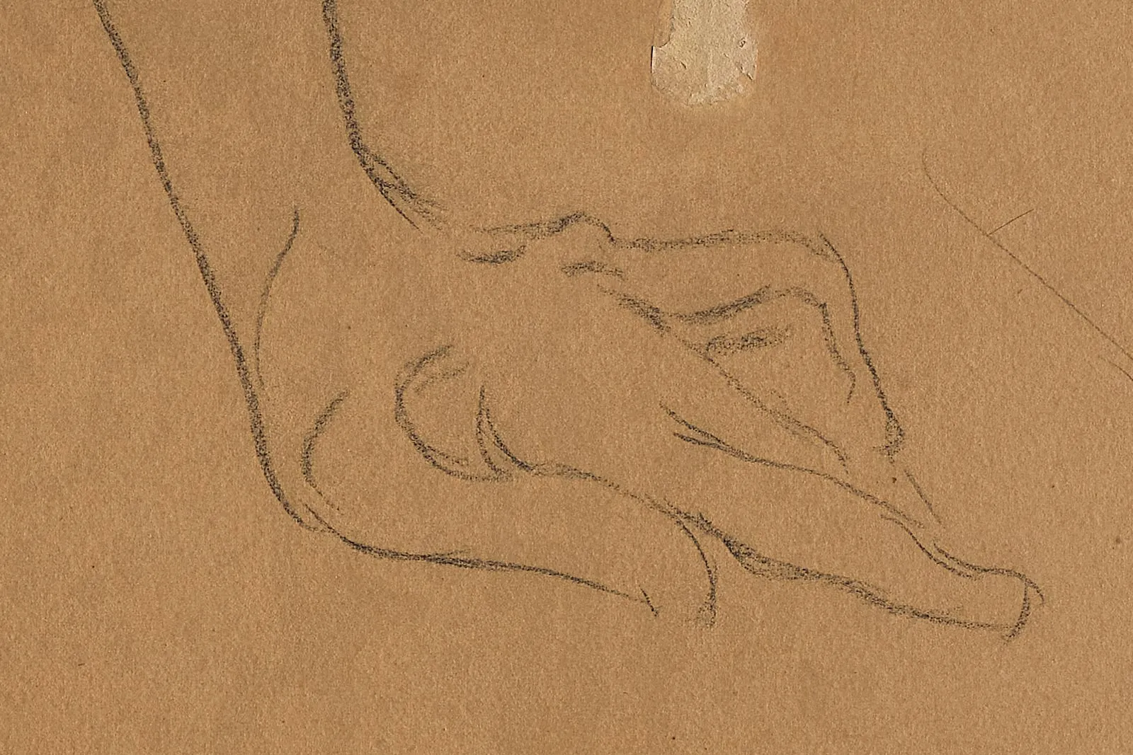 罗特列克素描速写人物《伊薇特·吉尔贝》高清局部 (2)