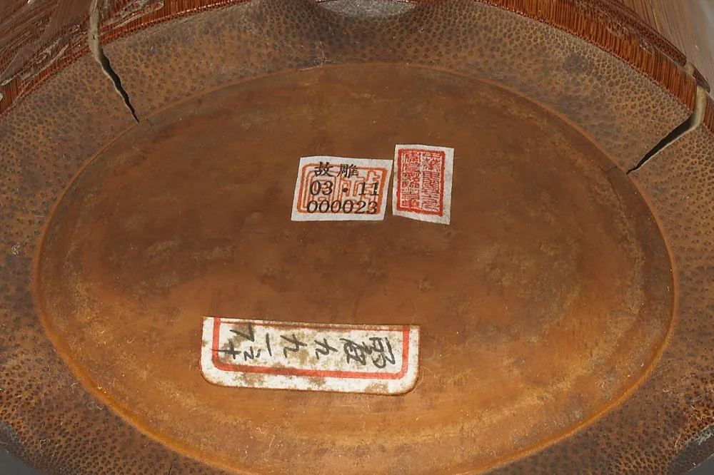 清代“竹雕东坡赤壁图笔筒”雕刻局部 (5)