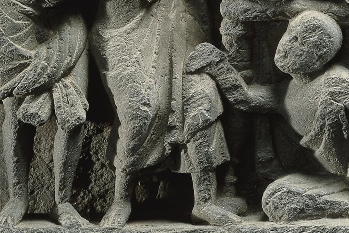 犍陀罗《摩诃涅槃》佛教浮雕局部 (3)