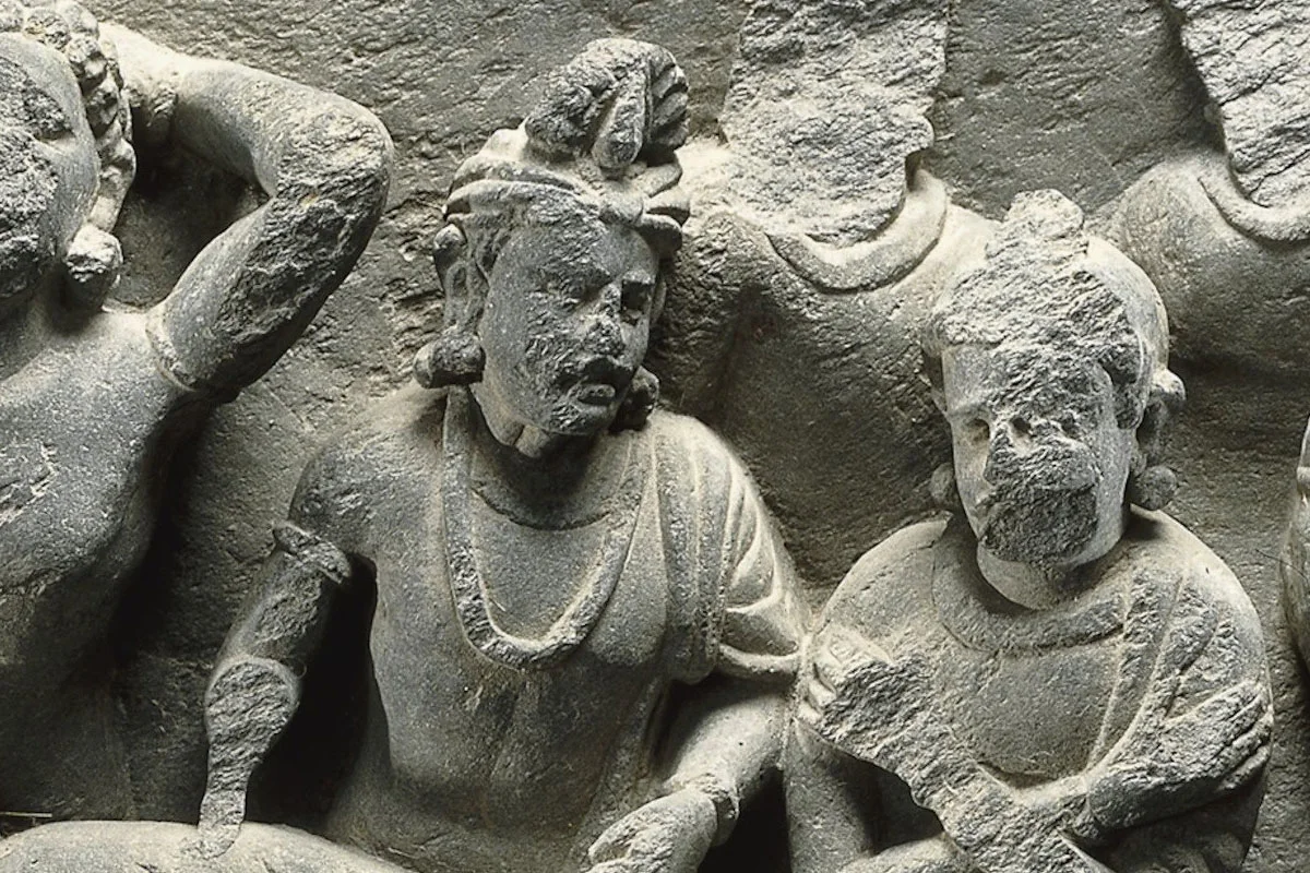 犍陀罗《摩诃涅槃》佛教浮雕局部 (4)