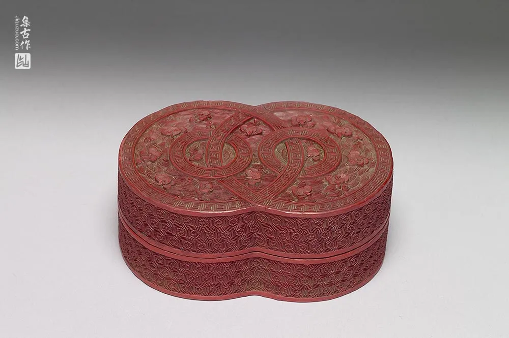 清代“剔红连环宝盒”漆器-(1)