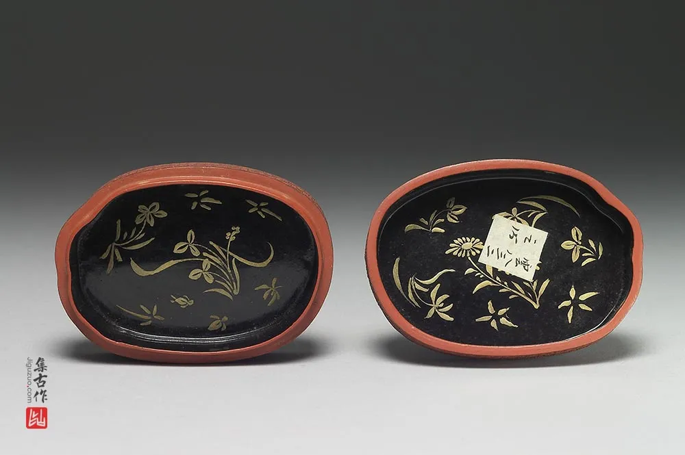 清代“剔彩折枝石榴盒”漆器-(5)