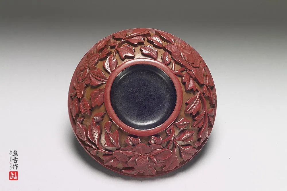 清代“剔红牡丹圆盒”漆器-(5)