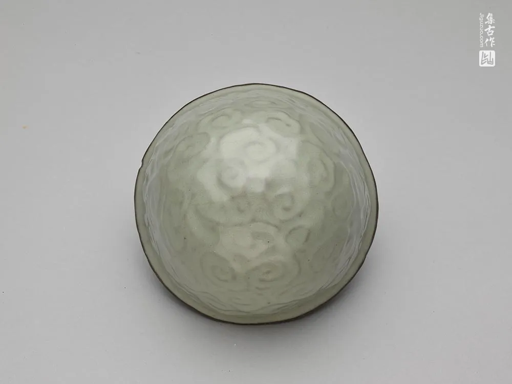 南宋“官窑青瓷云纹器盖”陶瓷器-(4)