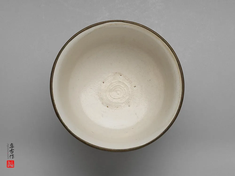 元代“霍州窑白瓷高足碗”-(4)