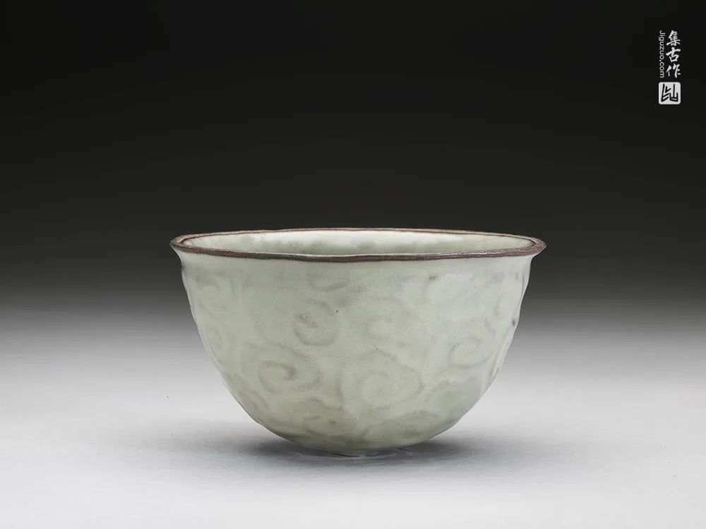 南宋“官窑青瓷云纹器盖”陶瓷器-(2)