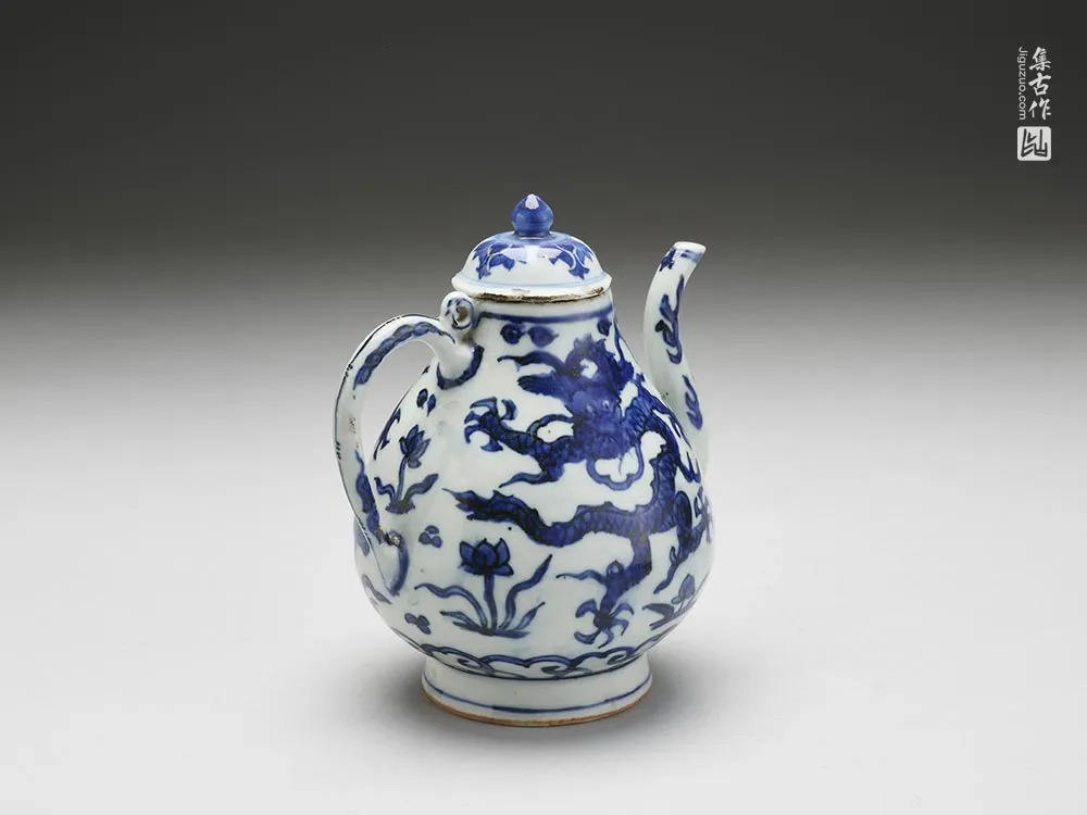 明代“青花云龙纹梨形壶”陶瓷器-(2)
