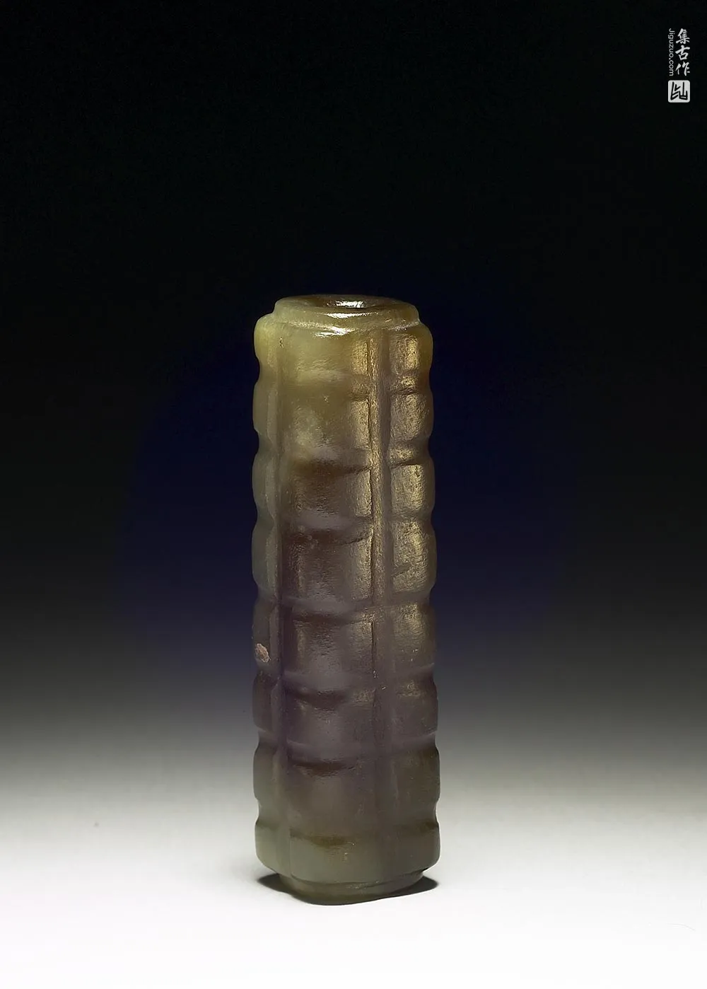 明代“玉琮形管”玉器-(2)