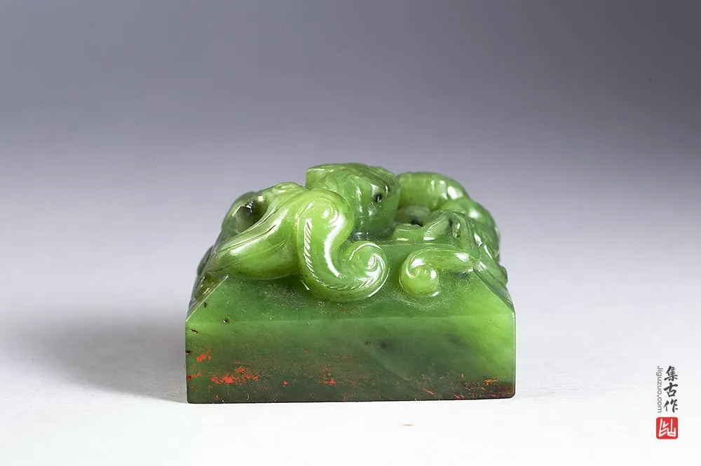 清代“八征耄念之宝玉印”玉器-(2)