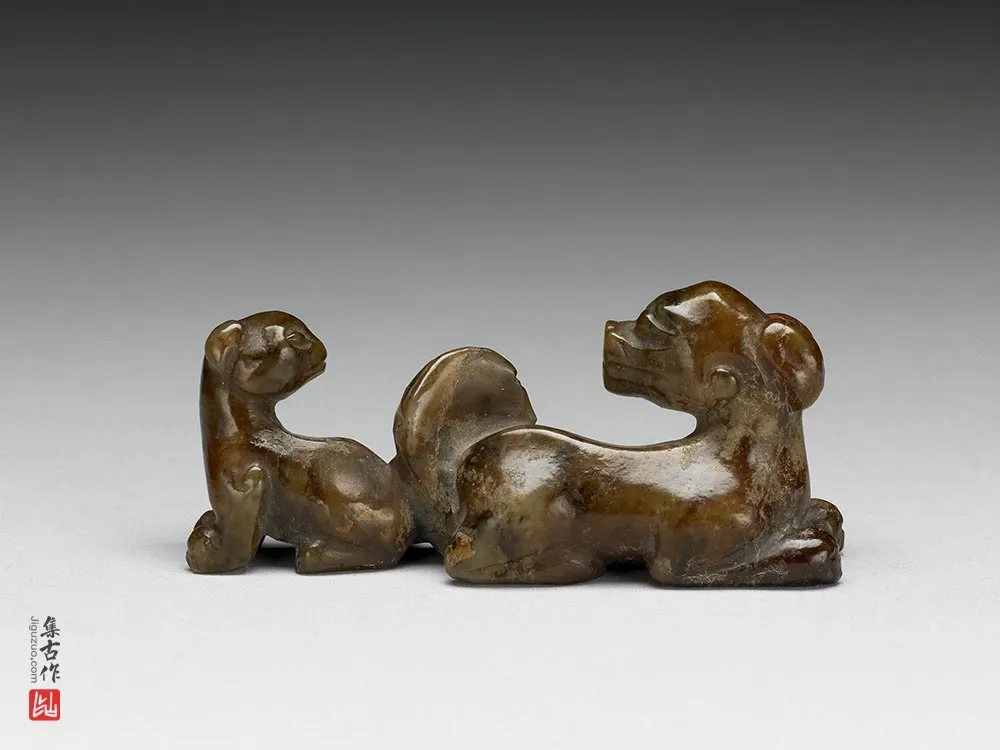明代“玉双犬”玉器-(3)