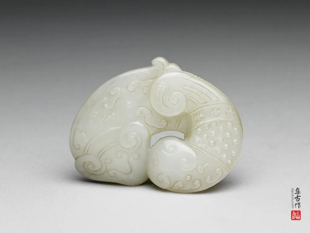 清代“玉双鲶佩”玉器-(2)