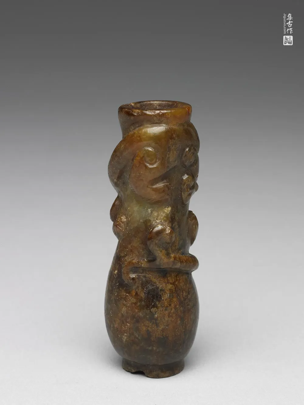 明代“玉兽纹管”玉器-(4)