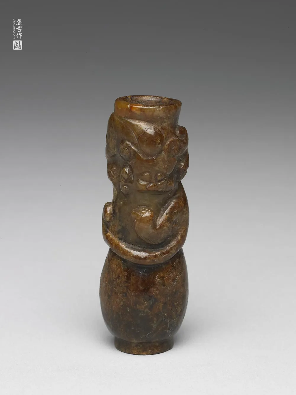 明代“玉兽纹管”玉器-(1)