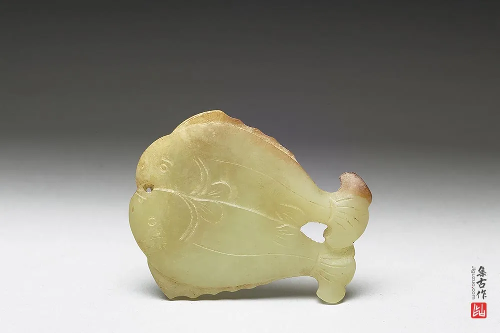 明代“玉双鱼佩”玉器-(2)