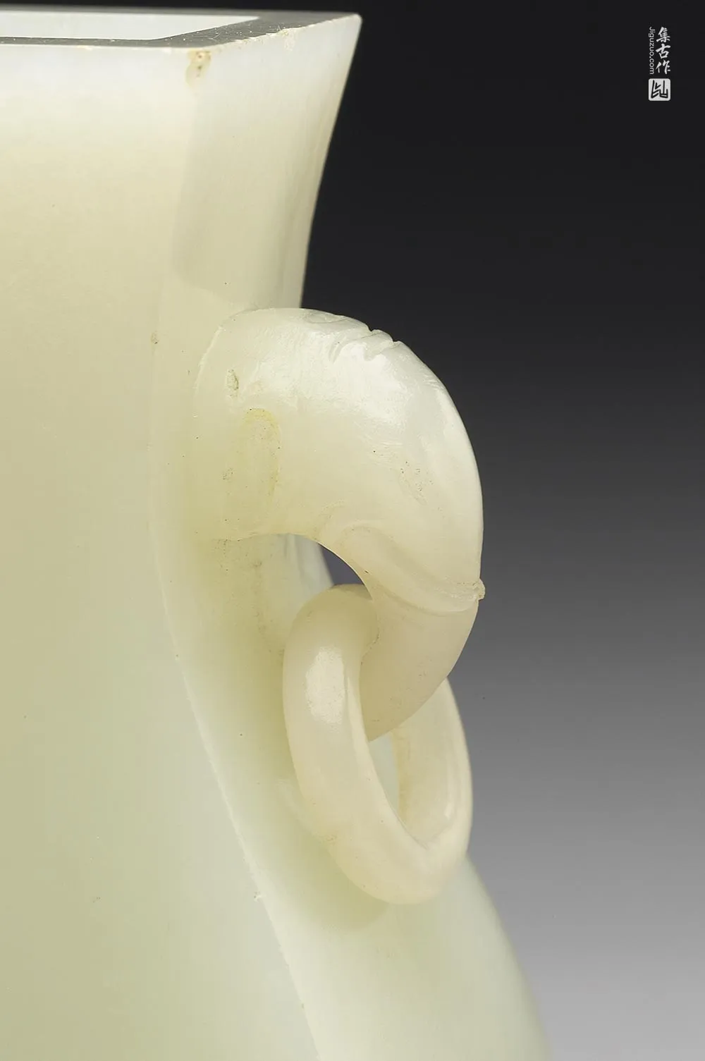 清代“玉象耳方壶”玉器-(5)