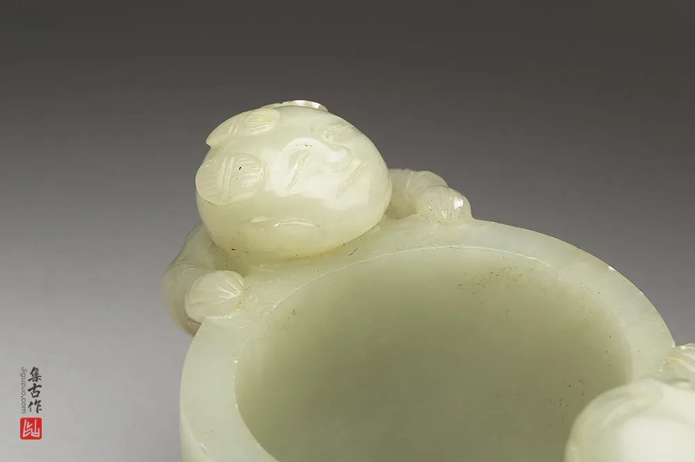 清代“玉童子形耳盂”玉器-(6)