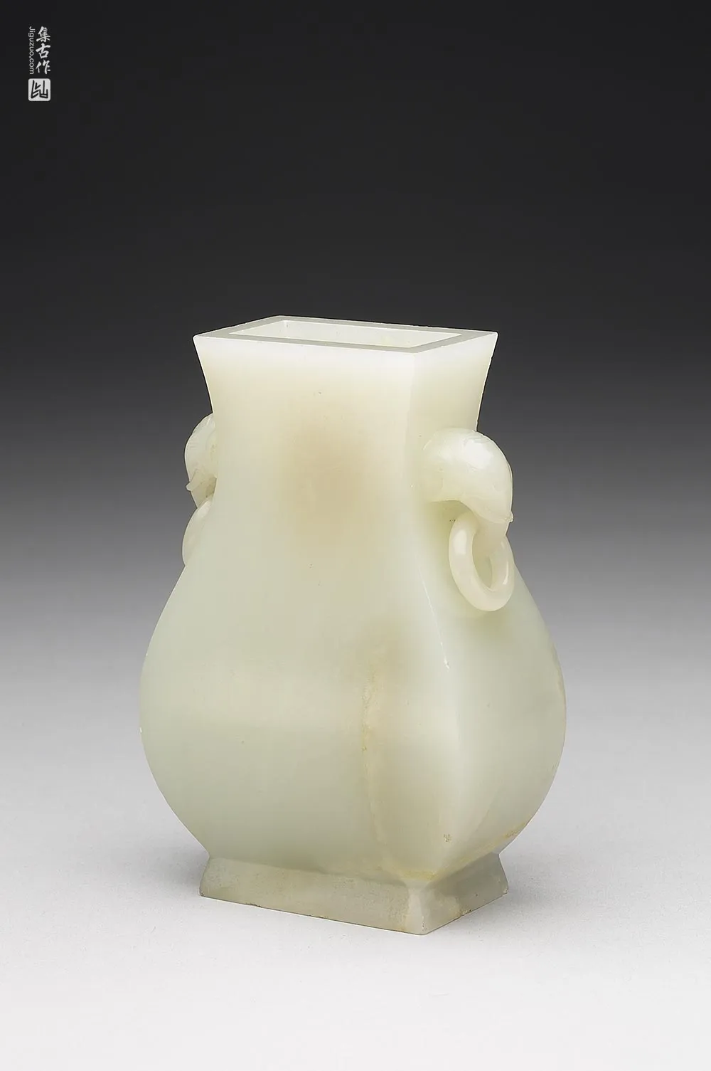 清代“玉象耳方壶”玉器-(3)